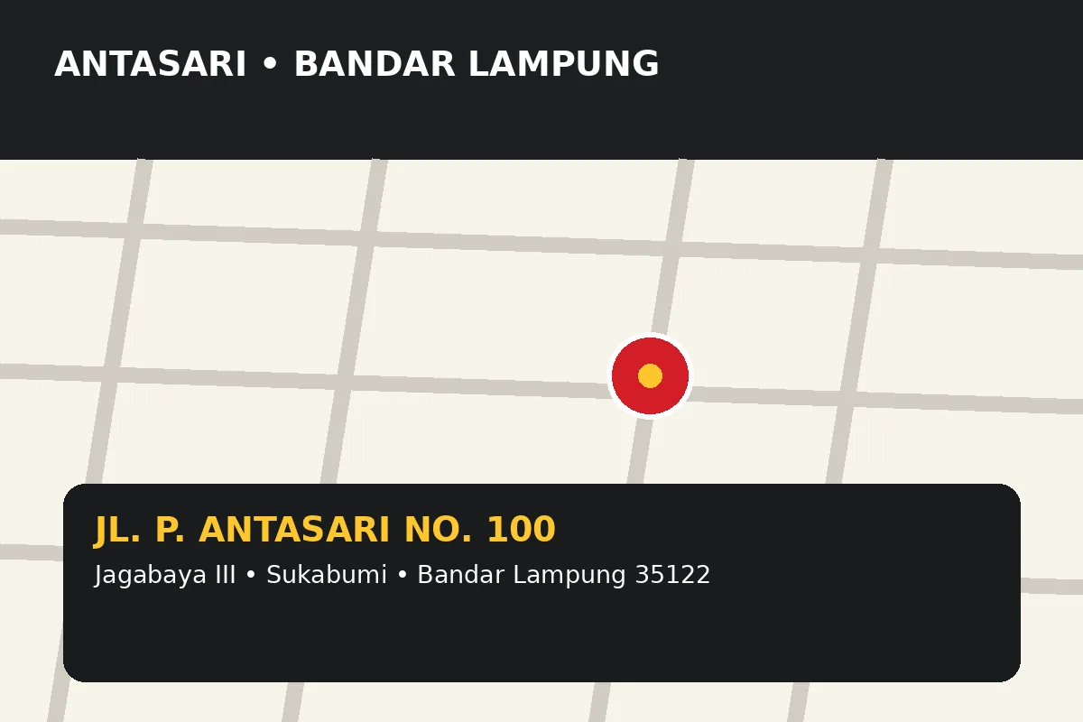 Lokasi McDonald's Antasari Bandar Lampung di Jl. P. Antasari No. 100, Kota Bandar Lampung